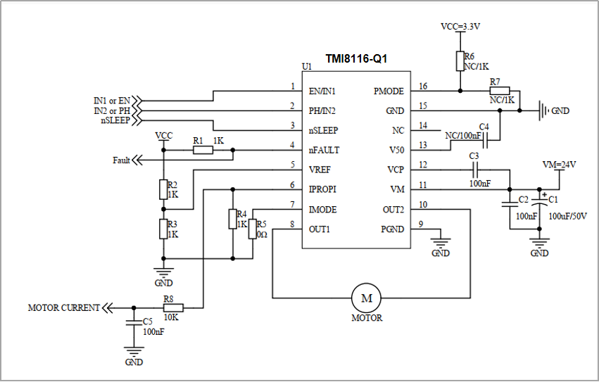 TMI8116-Q1  汽車電機驅動器